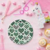 愛(熱狂する緑) ペーパープレート (パーティー)