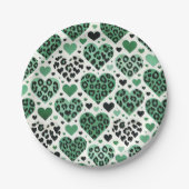 愛(熱狂する緑) ペーパープレート (正面)
