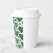 愛(熱狂する緑) 紙コップ (左)