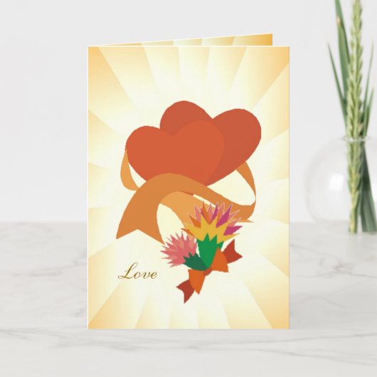 愛 – 父の日札 カード (正面)