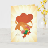 愛 – 父の日札 カード (黄色い花)