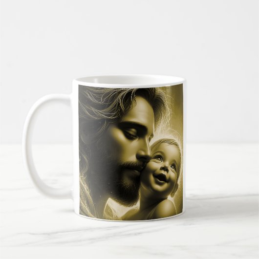 愛、父の永遠に愛 コーヒーマグカップ (左)