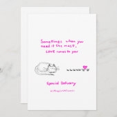 愛、特別配達 サンキューカード (正面/裏面)