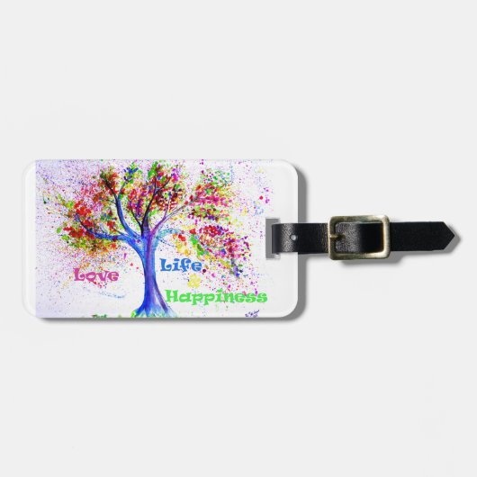 愛、生命及び幸福 ラゲッジタグ (正面横)