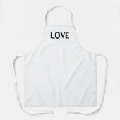 愛、白黒 エプロン (正面)