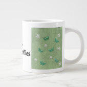 愛……...私の与え蝶 ジャンボコーヒーマグカップ (右)