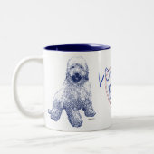 愛 私の の落書きの のマグ ツートーンマグカップ (左)