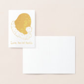 愛、秘密サンタクロース喜びクリスマスプレゼントクリスマス 箔カード (ディスプレー)