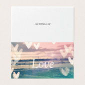 「愛」空白のグリーティングカード (外部フラット)