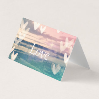 「愛」空白のグリーティングカード