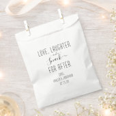 愛、笑い、おやつの後 フェイバーバッグ (クリップ留めされた状態)