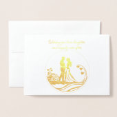 愛、笑い、そして幸せな後 箔カード (封筒付き正面)