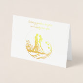 愛、笑い、そして幸せな後 箔カード (正面)