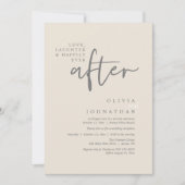 愛、笑い、そして披露宴後ずっと幸せに 招待状 (正面)