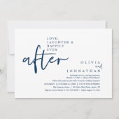 愛、笑い、そして披露宴後ずっと幸せに 招待状 (正面)
