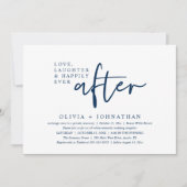 愛、笑い、そして披露宴後ずっと幸せに 招待状 (正面)