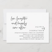愛、笑い、そして披露宴後ずっと幸せに 招待状 (正面)