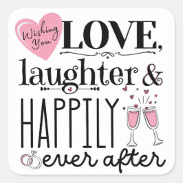 愛、笑い、そして楽しいずっと後 スクエアシール