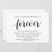 愛、笑い、そして永遠に幸せに、リハーサル 招待状 (正面/裏面)