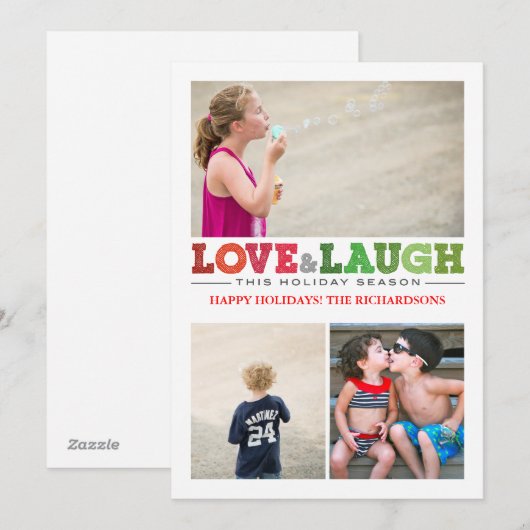 愛+笑いx3 シーズンカード (正面/裏面)