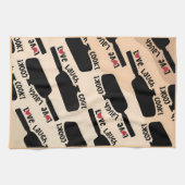 「愛、笑え、調理師!」 キッチンティータオル キッチンタオル (横)