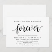愛、笑顔と幸せな永遠に、リハーサル 招待状 (正面/裏面)