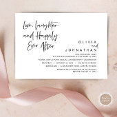 愛、笑顔、そして幸せな永遠の誓い、駆け落ち結婚 招待状