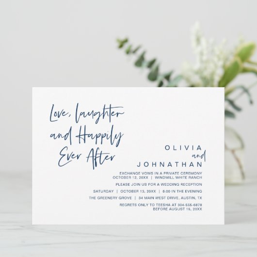 愛、笑顔、そして幸せな永遠を、モダンに 招待状 (スタンド正面)