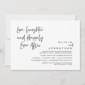 愛、笑顔、そして幸せな永遠を、現代的に 招待状 (正面)