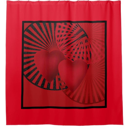 愛.結婚の シャワーカーテン (正面)