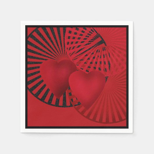 愛.結婚の スタンダードカクテルナプキン (正面)