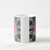 愛, 結婚, バレンタインデー, ハート コーヒーマグカップ (中央)