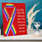 愛、統一&平和_ フォトプラーク (側面)