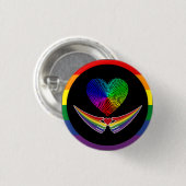 愛 缶バッジ (正面&裏面)