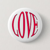 愛 缶バッジ (正面)
