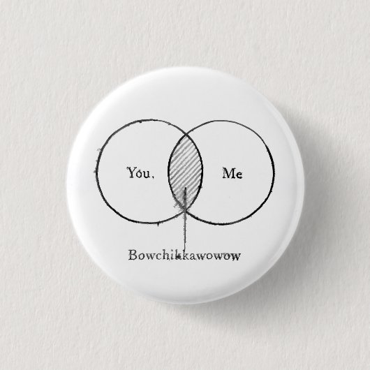 愛 缶バッジ (正面)