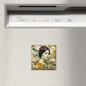 愛、美しい、インスパイア夢、希望ヴィンテージレディ マグネット (インサイチュ (食洗機))