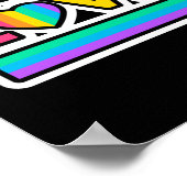 愛。虹の愛。プライドlgbtq. ポスター (角)