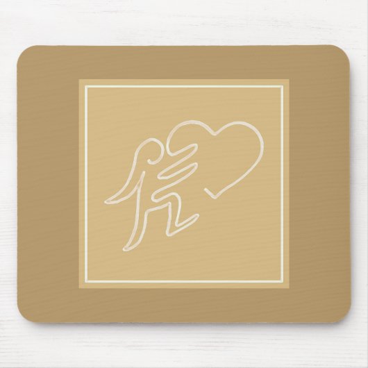 愛(蜂蜜) マウスパッド (正面)