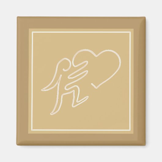 愛（蜂蜜） マグネット (正面)