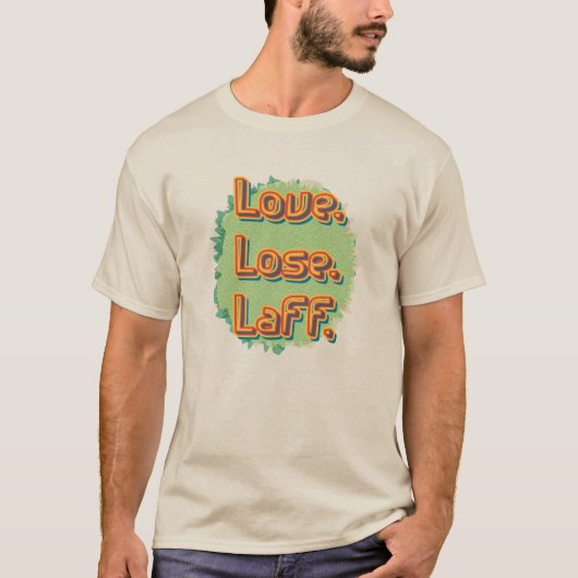 愛.負ける。ラフ。Gfx-03 Tシャツ (正面)