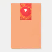 愛、赤い蝋燭ライトポスト・イットのクリスマス ポストイット (正面)