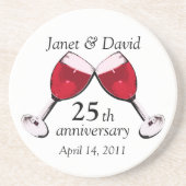 愛/赤ワインに乾杯 コースター (正面)