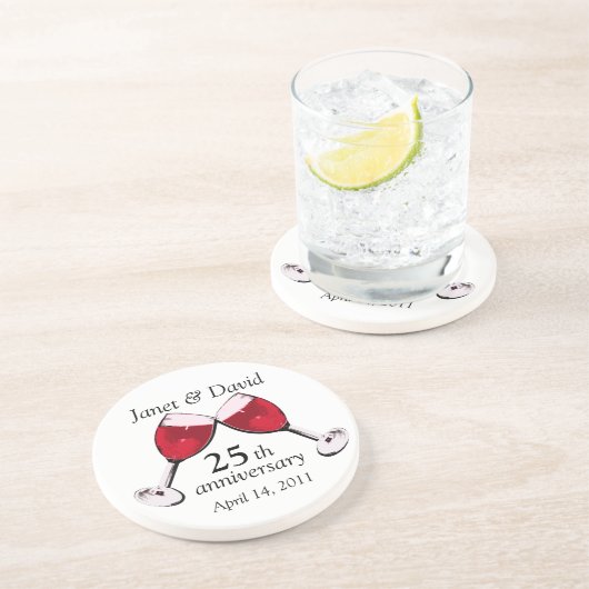 愛/赤ワインに乾杯 コースター (側面)