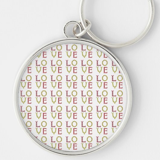 愛、赤、黄 キーホルダー (正面)