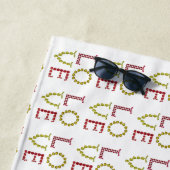 愛、赤、黄 ビーチタオル (インサイチュ)