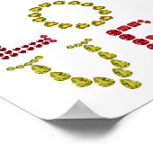 愛、赤、黄 ポスター (角)