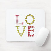 愛、赤、黄 マウスパッド (マウス)