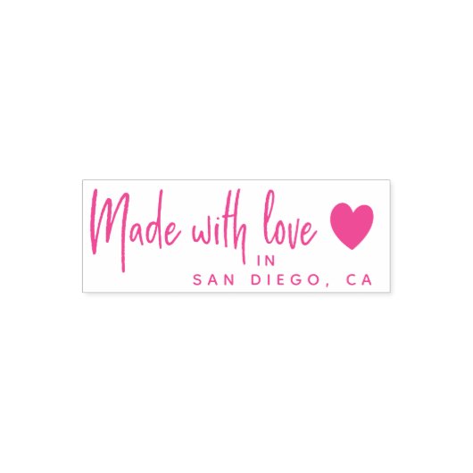 愛、都市名、中小企業で作られる セルフインキングスタンプ (デザイン)