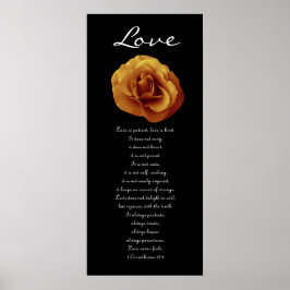 愛 – 金ゴールドバラ – ファースト・コリント ポスター
